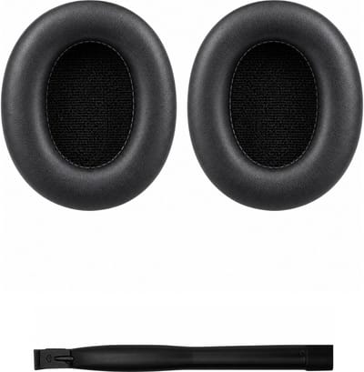 Set Oorkussens voor Sony Koptelefoon - MDR Studio Monitor Oorkussen - MDR-7506 / MDR-V6 / MDR-V7 / MDR-CD900ST / MDR-CD700 / MDR-M1 / MDR-M1ST / MDR-MV1 - Kunstleer met Traagschuim - Zwart