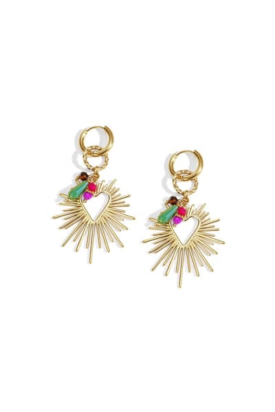 Shining Heart Happy Charm oorbellen