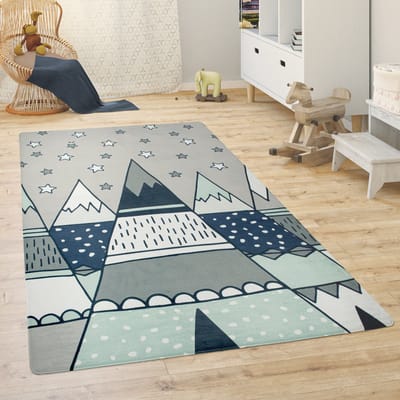 Paco Home Kindervloerkleed Kinderkamer Speelkleed Babykleed Dieren Regenboog Hart 120x160 cm