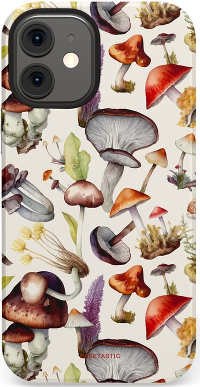 Casetastic Hoesje Geschikt voor Apple iPhone 12 Mini - Stijlvolle Beschermende Duo-layer Case - Herfst spoor
