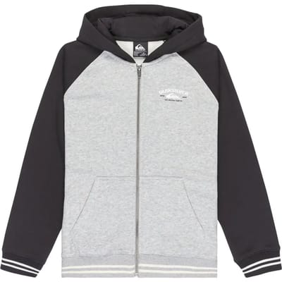Quiksilver Knowledge Area Sweatshirt Met Rits Grijs 10 Years Jongens