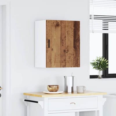 vidaXL - Keukenbovenkast - Porto - bewerkt - hout - oud - houtkleurig