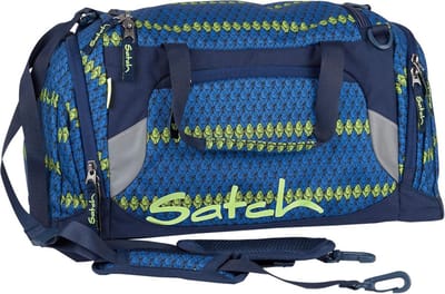Sporttas - Duffel Bag - Sport en Reizen - Haakpatroon Ontwerp - 50 cm - Blauw
