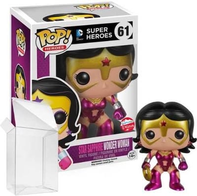 Funko Pop! Heroes: DC Super Heroes - Star Sapphire Wonder Woman (Metallic) #61 FugitiveToys Exclusive