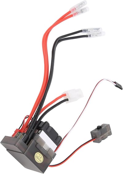 RC Auto Snelheidsregelaar - ESC Motor Controller - RC Voertuig Besturen - Dubbele Motor Ondersteuning - 35x47x42 mm - Zwart