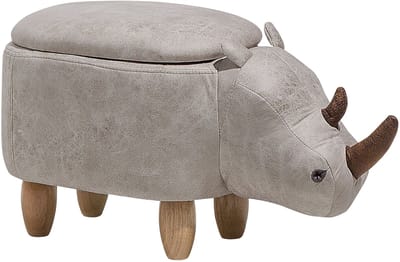 RHINO - Hocker - Lichtgrijs - Kunstleer