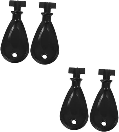 Set van 4 Tissue Box Dispensers en Vervangende Sleutels voor Papieren Handdoeken en Handdoekdispensers, Inclusief Wrench en Standaard Toilet Sleutel