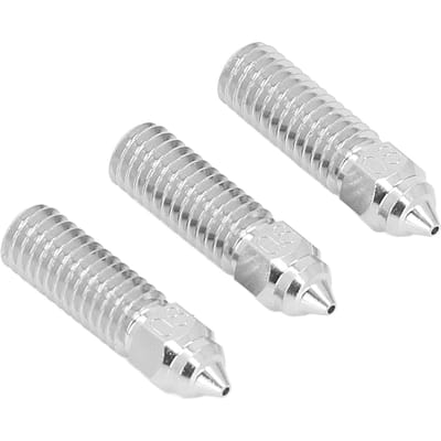 3 Stuks 3D Printer Extruder Nozzle 1.75mm M6 Hoge Snelheid Hotend Extruder Nozzle voor Creality K1 0.8mm gray