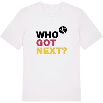 Kickz Duitsland Who Got Next? T-shirt Wit
