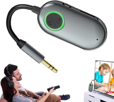 Auto FM-zender - Audio Adapter - Muziek Streamen - Draadloze 5.3 Chip - 12 x 7 x 2 cm - Zwart