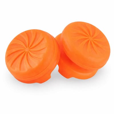 DrPhone PSX-B2 Antislip Duimstick Grips – Set van 2 – Verbeterde Controle & Precisie voor Controllers – Compatibel met Playstation 4/5 - Oranje