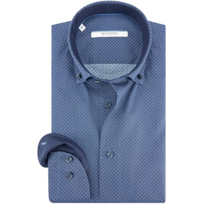The BLUEPRINT Premium Business Overhemd Donkerblauw Heren