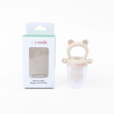 Il Bambini - Fruit feeder - Baby fruit speen - Speen met smaak - Fruitzuiger - Fruitspeen - Fruit Fopspeen - Fruitspeen Baby - Beer creme