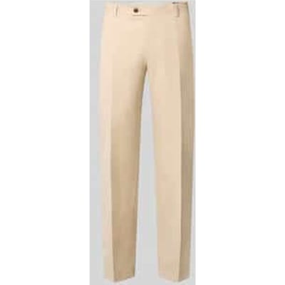 straight fit broek van scheerwolmix