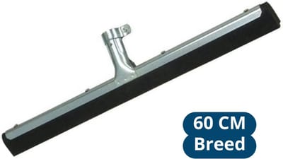 Synx Tools Vloertrekker 60cm zwart synthetisch rubber - Trekkers/moppen - Dweilen - Schoonmaakartikelen - Vloerreiniger - Zonder Steel