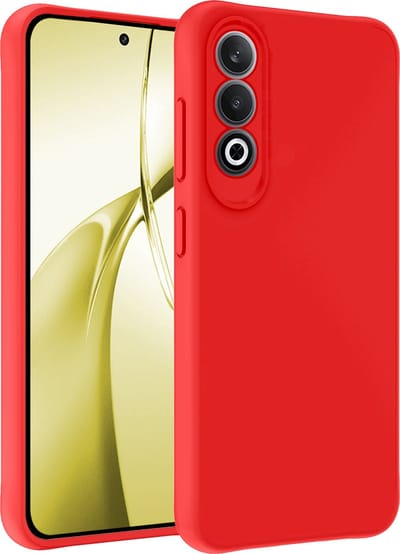Hoesje - Geschikt voor OnePlus Nord CE4 - Sterk & Shockproof - Hoes Cover - Siliconen Case - Telefoonhoesjes - Rood