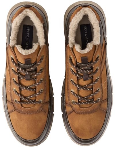 Tom Tailor - Waterdichte veterschoenen - Maat 40 - cognac