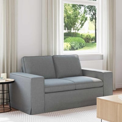 vidaXL - Bank - Lichtgrijs - 162 - x - 80 - x - 82 - cm - Stof