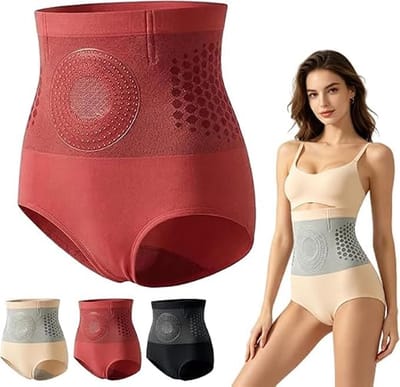 1 paar high-waisted sportshorts - XXL (68-77 kg) - Vetverbrandende en vormgevende shorts - Heupliftende shorts - Naadloze high-waisted vormgevende shorts - Effectieve buikcontrole - Felrood