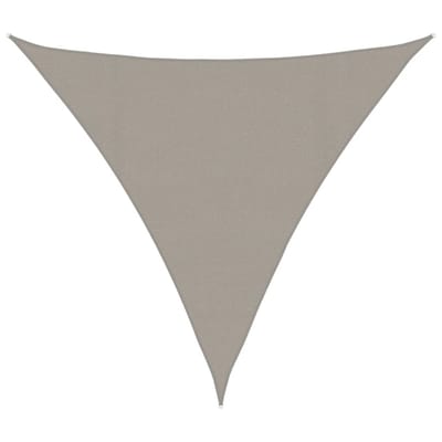 vidaXL - Zonnezeil - 160 - g/m² - driehoekig - 4,5x4,5x4,5 - m - HDPE - lichtgrijs
