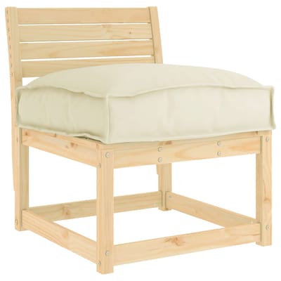 vidaXL - Kussen - Oxford - Stof - Crèmekleurig - 50 - x - 50 - x - 12 - cm