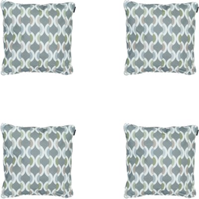 Madison - Sierkussen Trivia grey - Ca. 50x50 cm - Set van 4