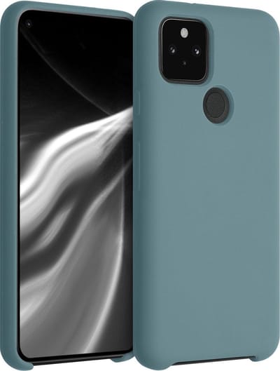 kwmobile telefoonhoesje geschikt voor Google Pixel 5 - Hoesje met siliconen coating - Smartphone case in Arctische nacht