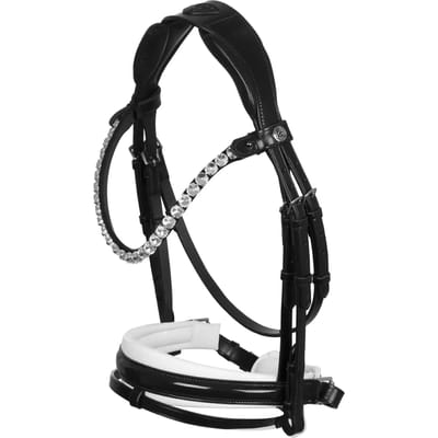 Acavallo Ophelia Calfskin Hoofdstellen Zwart Cob