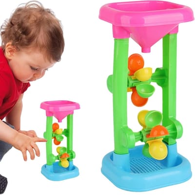 Waterzeef Trechter - Waterwiel Speelgoed - Buiten Spelen - Interactieve Vaardigheidsbouwer - 27 x 13 x 13 cm - Willekeurige Kleur