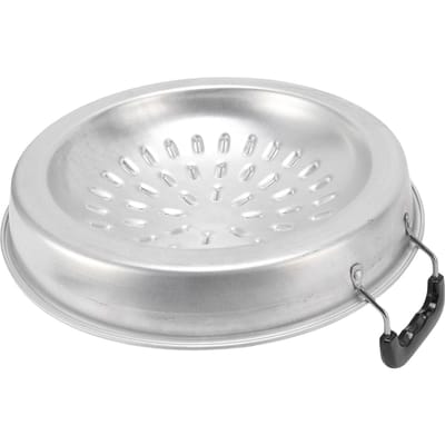 Thaise BBQ Grillpan 2 in 1 Anti-aanbak Gelijkmatige Verhitting Aluminium Hot Pot Grill Houtskoolpan voor Binnen Buiten 35cm/13.78in Original Color