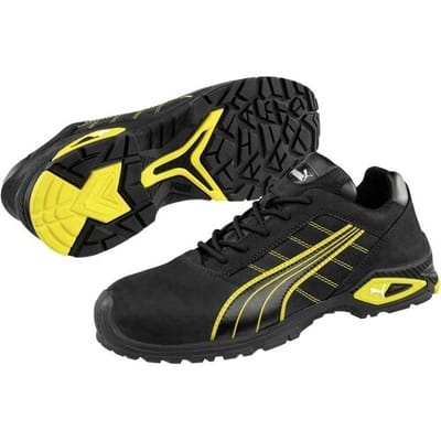 PUMA Safety Amsterdam Low 642710263000043 Veiligheidsschoenen S3 Schoenmaat (EU): 43 Zwart-geel 1 paar