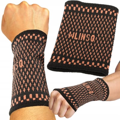 Pingyang Rongrong Handicraft Factory - Polsbeschermer - Elastaan - Zwart/Oranje