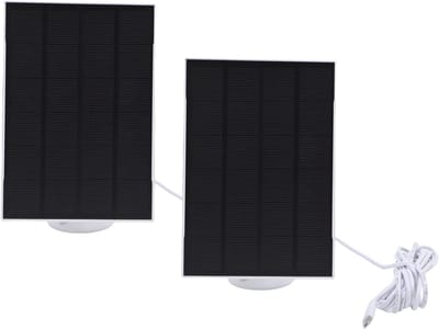 Zonnepaneel Oplader - Energie Generator - Buiten Camera - IP65 Waterdicht - 8W Vermogen - Wit