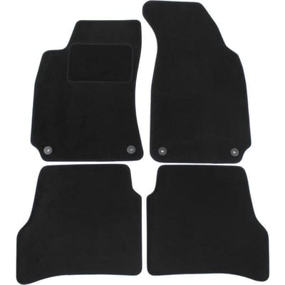 Tapis de sol - VW - Passat B5 - Velours noir - Ajustement précis - Antidérapant