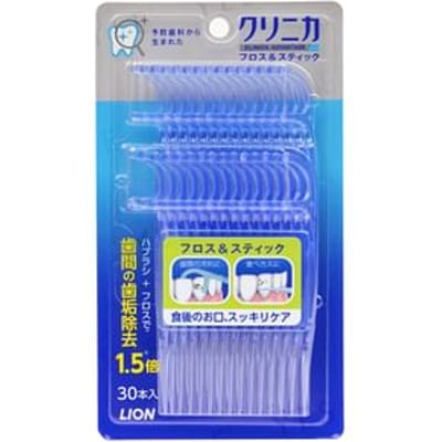 LION - Clinica Advantage Disposable Plastic Stemmed Dental Floss & Stick - Flosdraad