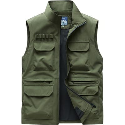 Werkkleding Zomer Vest Vest Heren Fotografie Multi-pocket Vis Veiligheidsvest Paard Clip 5XL