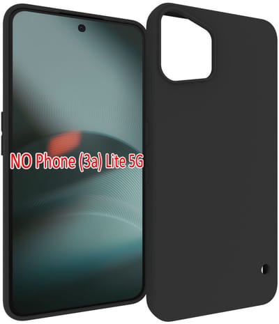 MobyDefend Hoesje - Geschikt voor Nothing Phone (3a) Lite - TPU Backcover - Mat Zwart