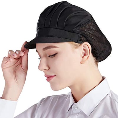 Koksmuts unisex 5 delig - elastisch mesh - ademend - ideaal voor werk in de keuken - ShopVlot