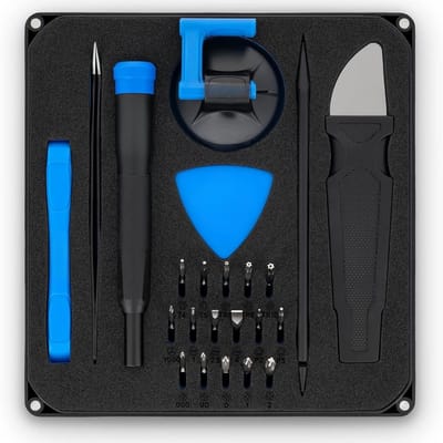 Famanu – 16-delige elektronica-toolkit – Magnetische precisiebits en schroevendraaier voor reparatie