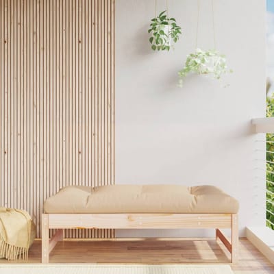 vidaXL - Tuinvoetenbank - 120x80 - cm - massief - grenenhout