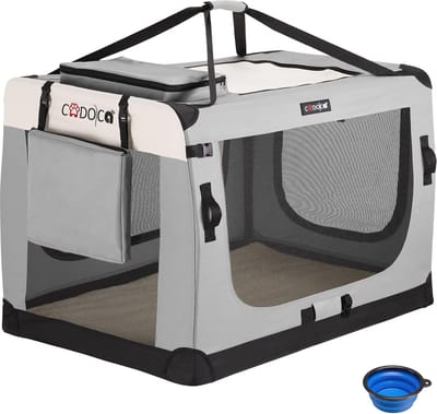 Opvouwbare Katten Reismand XXL - Dieren Transportbox voor Hond en Kat - Grijs