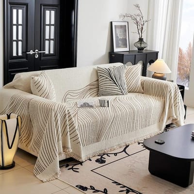 Kampeerdeken Wandtapijt Sprei Scandinavische Woondecoratie Vrije Tijd Sofaovertrek Kwastlijn Deken voor 1/2/3/4 Zits Wilde Tent Deken 180X130cm