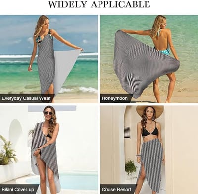 Sarong Spaghetti Band Badmode Wrap, Bikini Wrap Spaghetti Band Strand Badmode Jurk, Vakantie Lange Strand Jurken Handdoek, Dames Sarong Zwem Cover Up, Trendy Lange Badmode Cover Up voor Dames