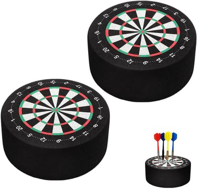 MTTproducts- Dartpijlhouder Professionele Accessoires - Dartstandaard - Mini-Dartbord - 2 Stuks - Stabiel voor Thuis/Bar - EVA Materiaal 10x10x4 cm