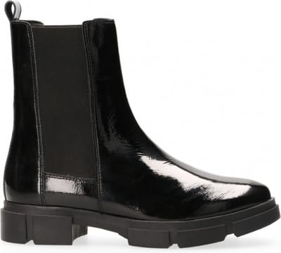 Van Dalen - Chelsea boot lakleer - Black - 36