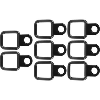 8pcs Points d'Ancrage à Anneau en D Attaches à Retrait Rapide Sangles d'Arrimage Adaptées pour Jeep Wrangler JK YJ TJ JKU Sports Sahara pour Freedom blanc