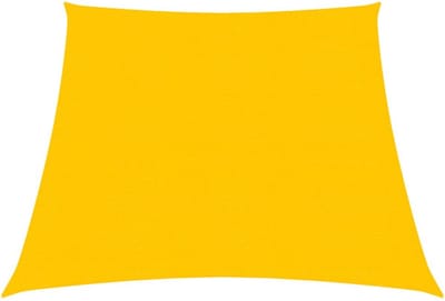 vidaXL Zonnezeil 160 g/m² 3/4x3 m HDPE geel