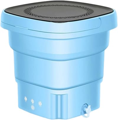 Draagbare Opvouwbare Mini Wasmachine met Ultrasone Reiniging - Compact en Energiezuinig