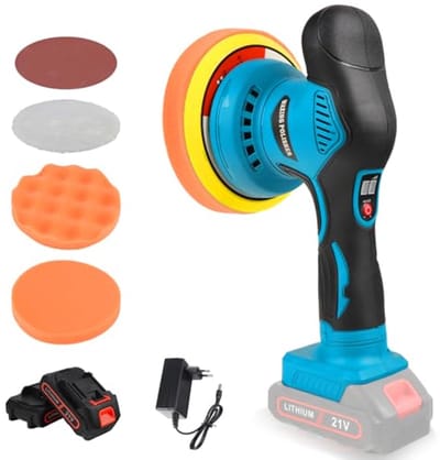 Accupolijstmachine 150 mm voor auto-onderhoud - Draadloze autobuffer met 6 snelheden