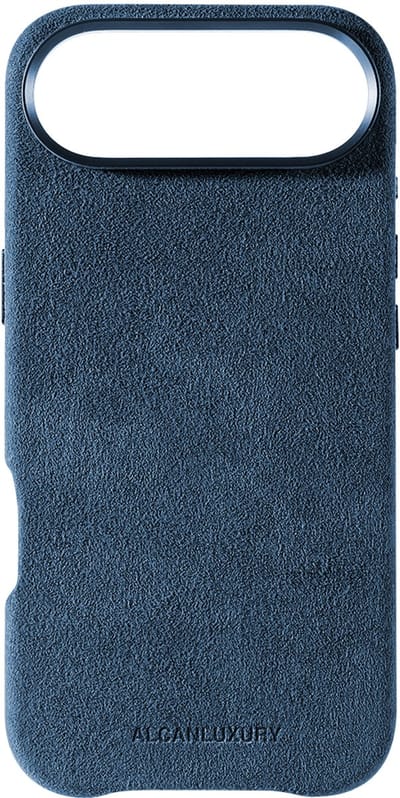 Alcanluxury Alcantara telefoonhoesje geschikt voor Apple iPhone 17 Air - Ocean Blue